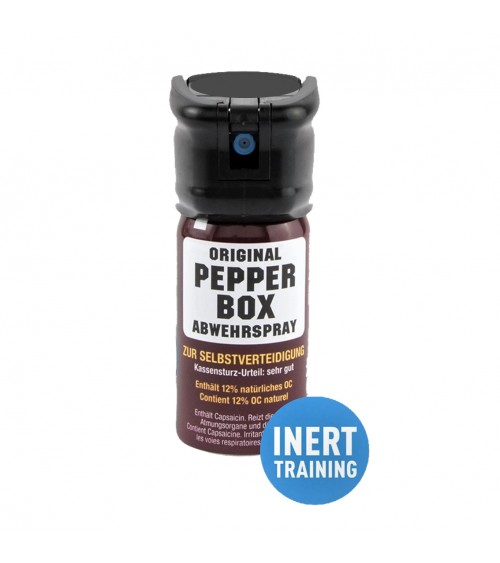 Spray inerte pour l'entraînement Pepper-Box (Brouillard/40 ML) avec clapet de...
