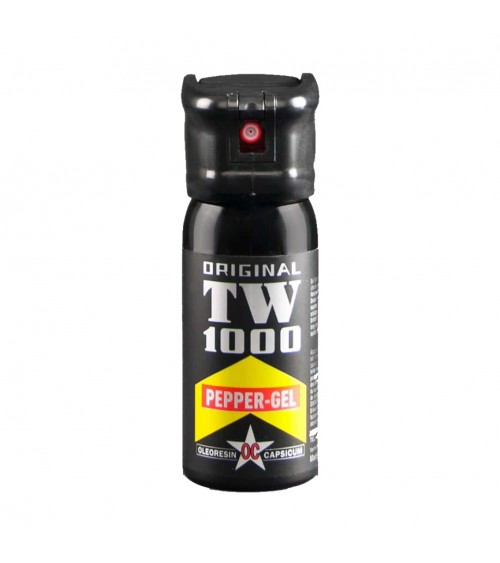 Spray au poivre TW1000 (gel/50 ML) avec clapet de sécurité