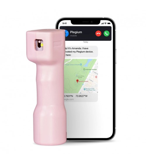 Smart Pfefferspray (pink) mit Verbindungssystem + laute Alarmsirene