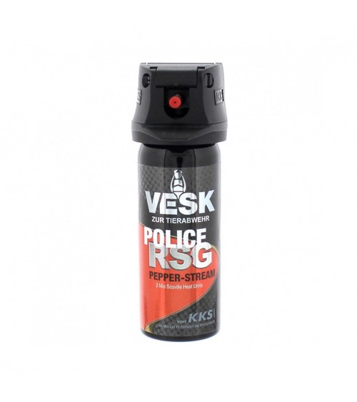 Spray au poivre KKS (Brouillard/50 ML) avec clapet de sécurité